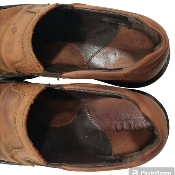 Born Hand Crafted Footwear Loafers Slip On Men Brown Leather10/44 M/W M9560 CKF9 - Picture 9 of 16